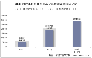 2022年11月郑州商品交易所纯碱期货成交量、成交金额及成交均价统计