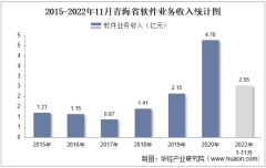 2022年11月青海省软件业业务收入及信息安全收入统计
