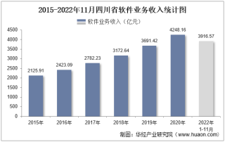 2022年11月四川省软件业业务收入及信息安全收入统计