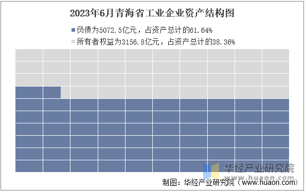 2023年6月青海省工业企业资产结构图