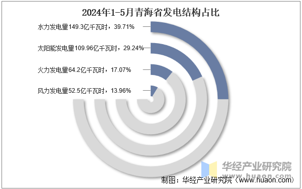 2024年1-5月青海省发电结构占比