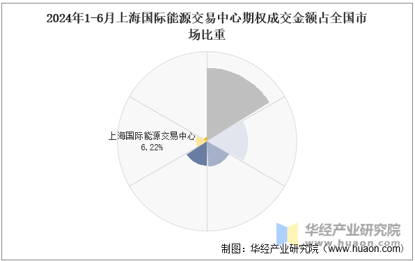 2024年1-6月上海国际能源交易中心期权成交金额占全国市场比重