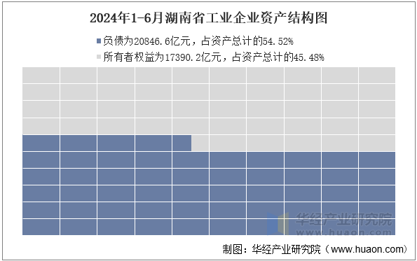 2024年1-6月湖南省工业企业资产结构图