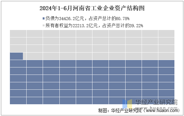 2024年1-6月河南省工业企业资产结构图