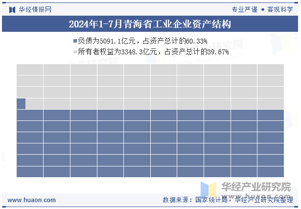 2024年1-7月青海省工业企业资产结构