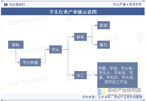 芋头行业产业链示意图