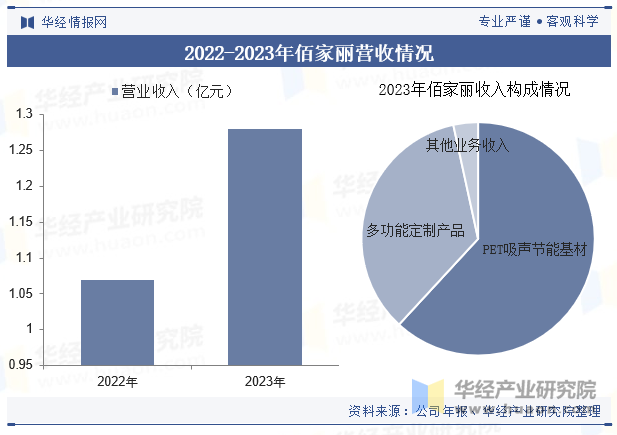 2022-2023年佰家丽营收情况