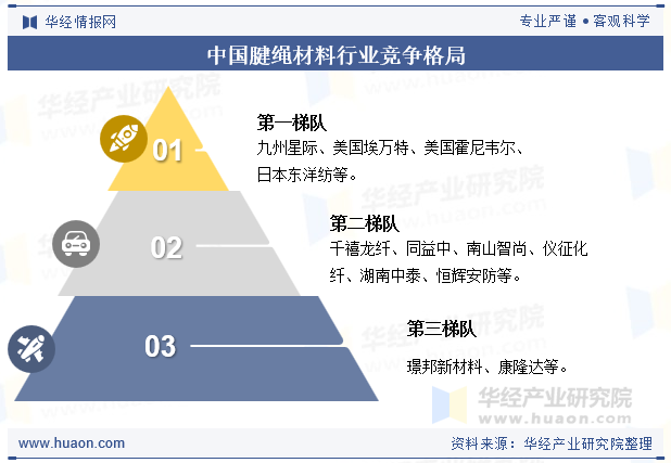 中国腱绳材料行业竞争格局