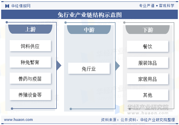 兔行业产业链结构示意图
