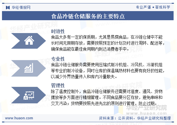 食品冷链仓储服务的主要特点